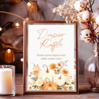 Panneau de Baby shower de la Petite couche Citroui