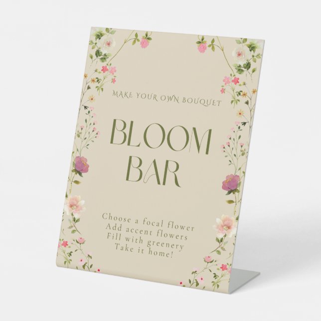 Panneau de bar Bloom (Recto)
