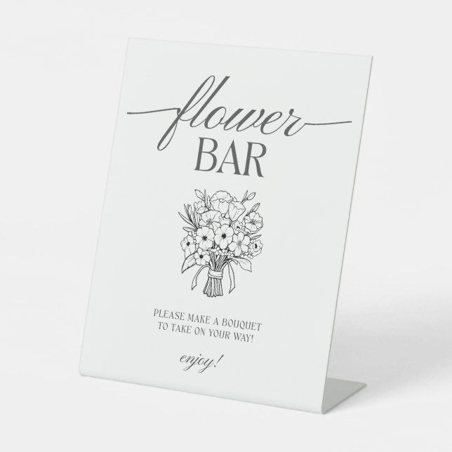 Panneau de bar de fleurs  (Recto)