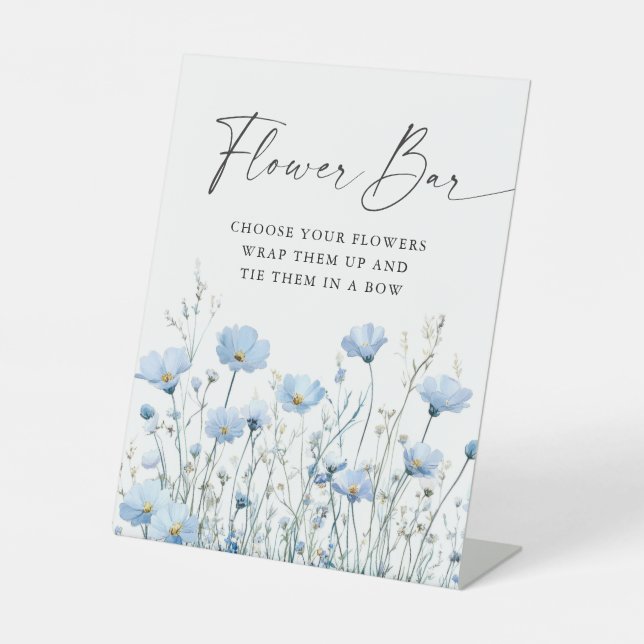 Panneau de bar de fleurs pour mariage Love In Bloo (Recto)