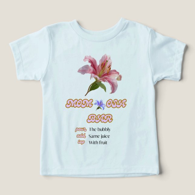 Panneau de bar de maman floral rose imprimable  (Design Recto)