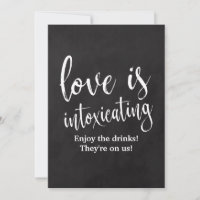 Panneau de bar de mariage abordable en tableau cra