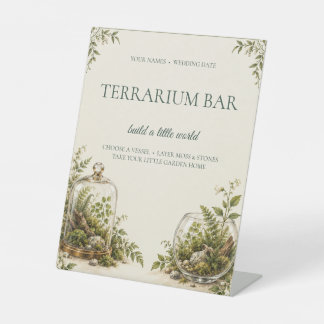 Panneau de bar de mariage pour terrarium à faire s