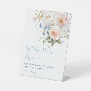 Panneau de bar Hargrove Blue Floral MImosa