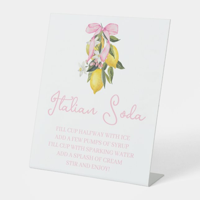Panneau de barre bébé La Dolce Vita citron rose (Recto)