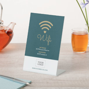 Panneau de bienvenue avec mot de passe Wifi pour l