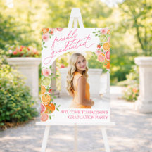 Panneau de bienvenue Citrus Floral Fraîchement Dip