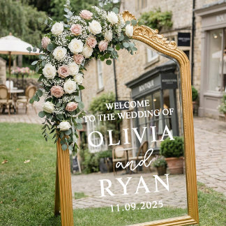 Panneau de bienvenue de mariage Autocollant vinyle