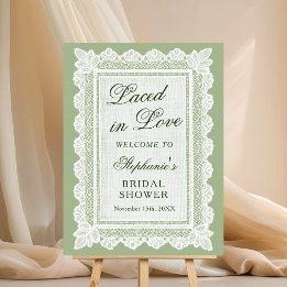 Panneau de Bienvenue de Mariage avec Broderie Angl