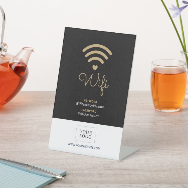 Panneau de bienvenue de mot de passe Wifi Modern H (In SItu)