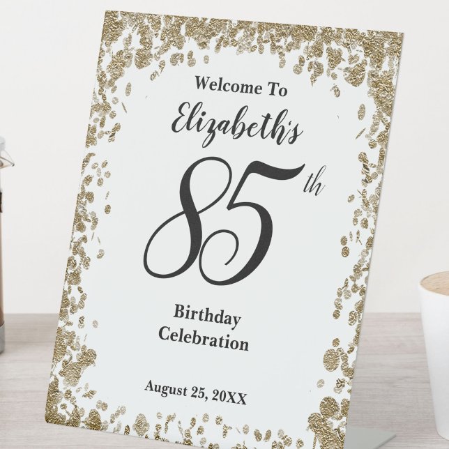 Panneau de bienvenue élégant pour 85e anniversaire (Créateur téléchargé)