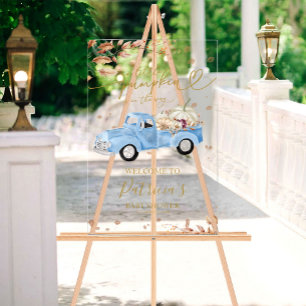 Panneau de bienvenue en acrylique pour Baby Shower