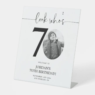 Panneau de bienvenue pour 70e anniversaire | Regar
