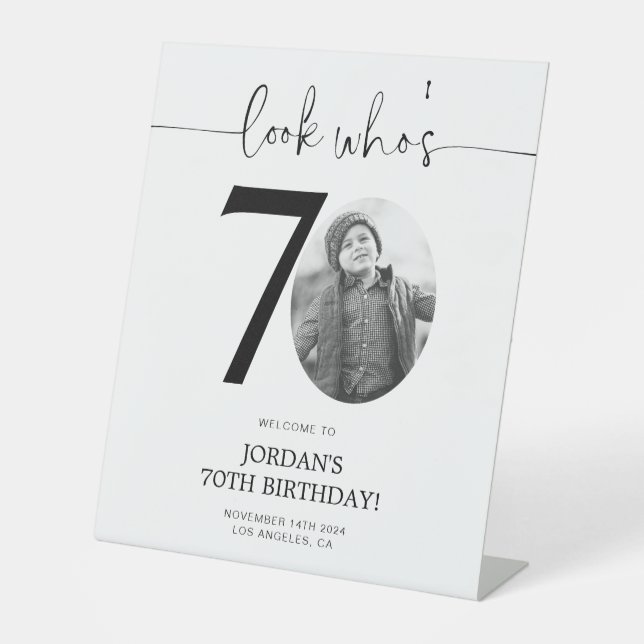 Panneau de bienvenue pour 70e anniversaire | Regar (Recto)