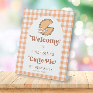 Panneau de bienvenue pour anniversaire de Citrouil
