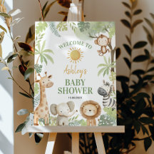 Panneau de bienvenue pour Baby Shower sur le thème