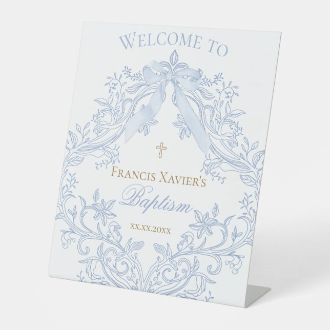 Panneau de bienvenue pour baptême (Recto)