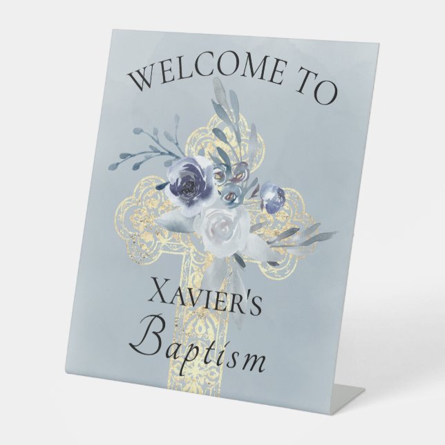 Panneau de bienvenue pour baptême (Recto)
