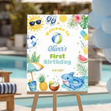 Panneau de bienvenue pour fête d'anniversaire sur
