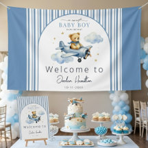 Panneau de bienvenue pour la baby shower de l'ours