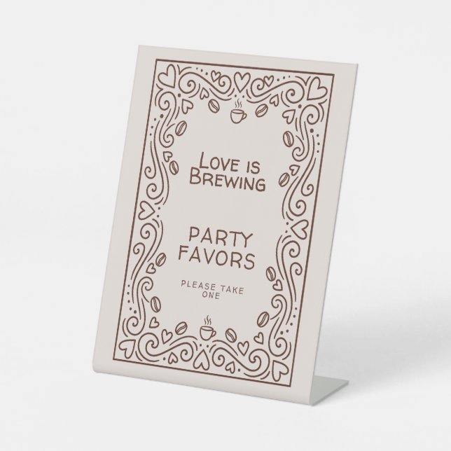 Panneau de bienvenue pour la baby shower "L'amour  (Recto)