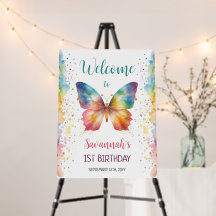 Panneau de bienvenue pour la fête d'anniversaire d