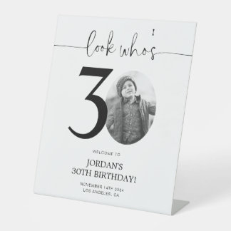Panneau de bienvenue pour un 30e anniversaire | Re