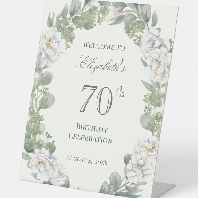 Panneau de bienvenue pour un 70e anniversaire à mo (Créateur téléchargé)