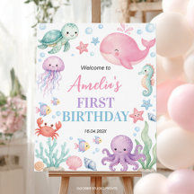 Panneau de bienvenue pour une fête d'anniversaire 