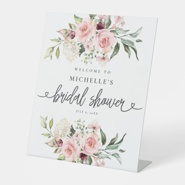 Panneau de bienvenue pour une fête prénuptiale aux (Recto)