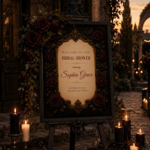Panneau de bienvenue pour une fête prénuptiale got