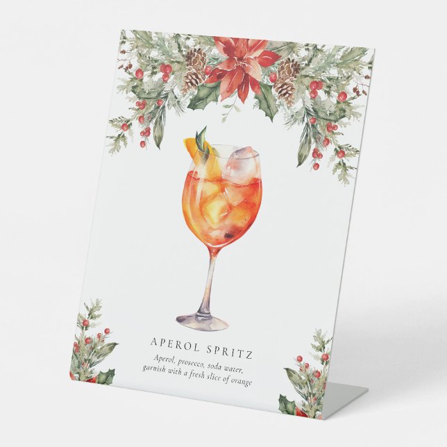 Panneau de boisson signature de Noël (Créateur téléchargé)