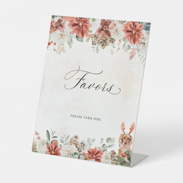 Panneau de cadeaux de mariage d'hiver (Recto)