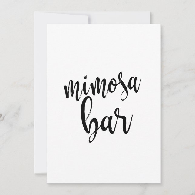 Panneau de calligraphie abordable pour bar à Mimos (Devant)