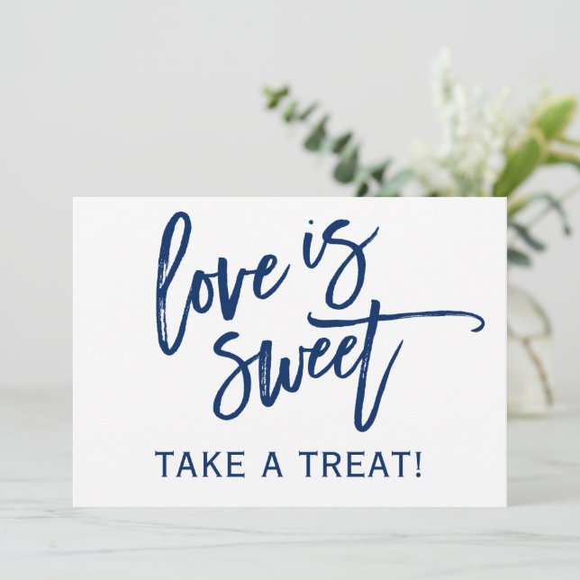 Panneau de candy bar / buffet de mariage 5X7 | Ble (Debout devant)
