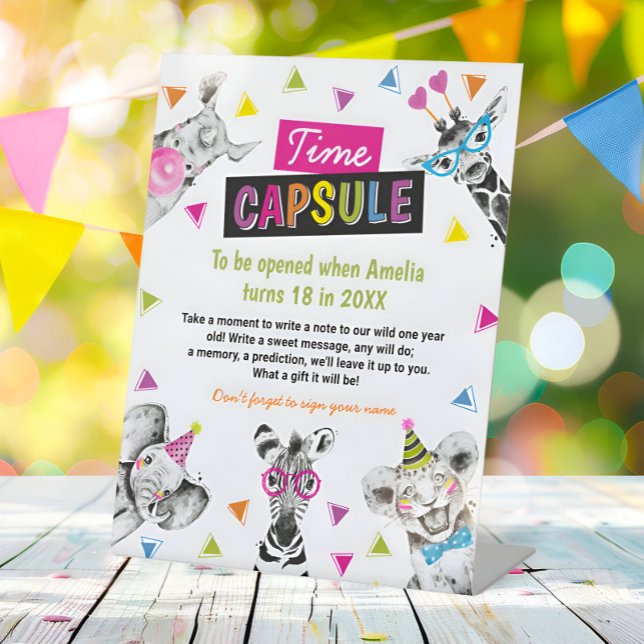 Panneau de capsule temporelle pour l'anniversaire  (Créateur téléchargé)