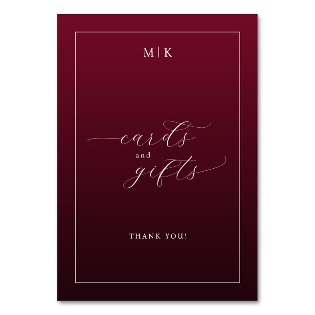 Panneau de cartes et cadeaux Marron Gratitude en é (Par défaut)