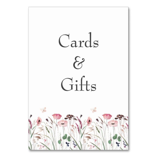 Panneau de cartes et cadeaux Prairie de Coquelicot (Par défaut)