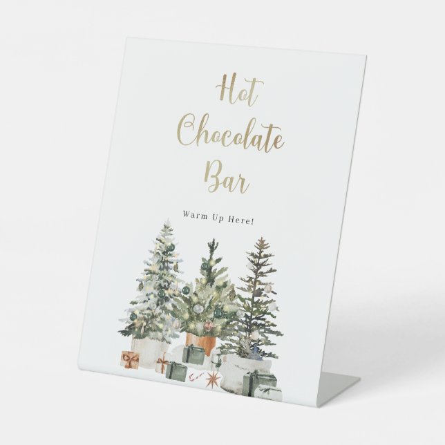 Panneau de chronologie d'arbre de Noël et de cadea (Recto)