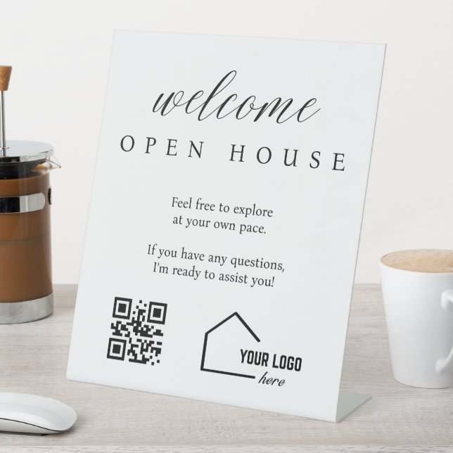 Panneau de code QR de l'agent immobilier audacieux (In SItu)