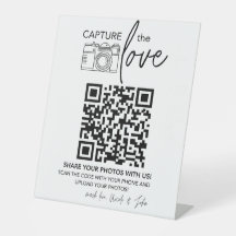 Panneau de code QR de mariage | Panneau de mariage