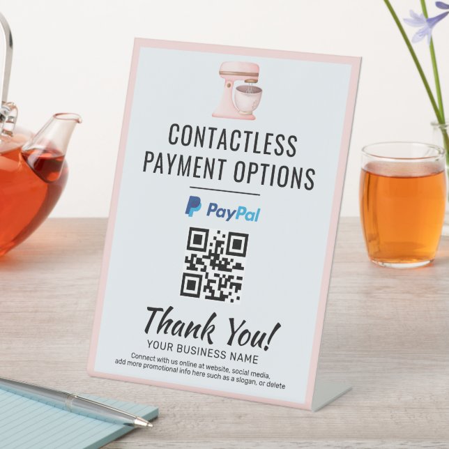Panneau de code QR de paiement sans contact | PayP (In SItu)