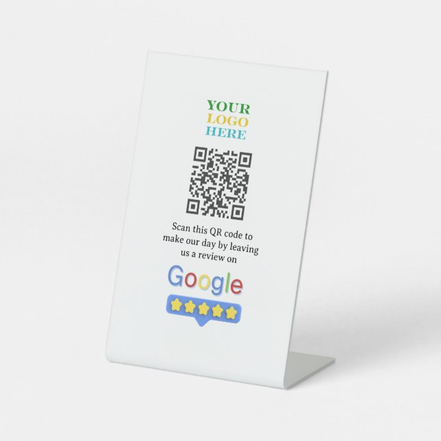 Panneau de code QR de révision Google | Entreprise (Recto)