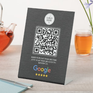 Panneau de code QR pour Google Avis pour salons et