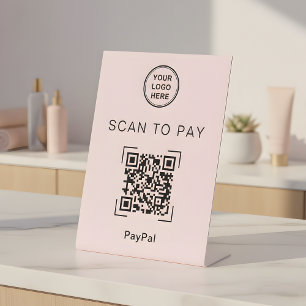 Panneau de code QR pour paiement par scan pour sal