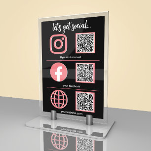 Panneau de connexion aux médias sociaux   Carte de