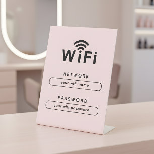 Panneau de connexion WiFi pour spa & salon de beau