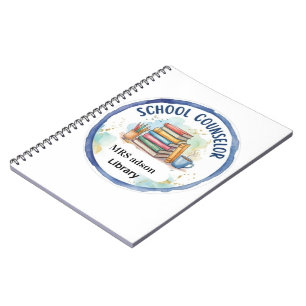 Panneau de conseiller scolaire Livres à l'aquarell