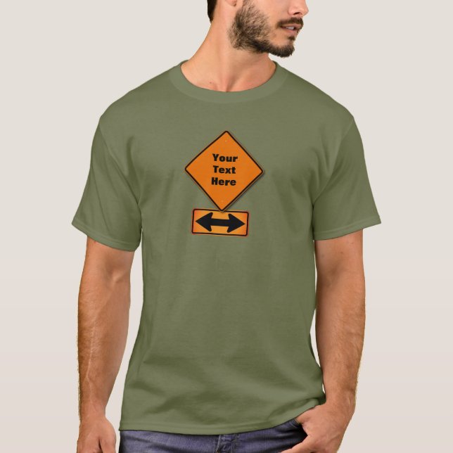 Panneau de construction personnalisable + T-shirt  (Devant)