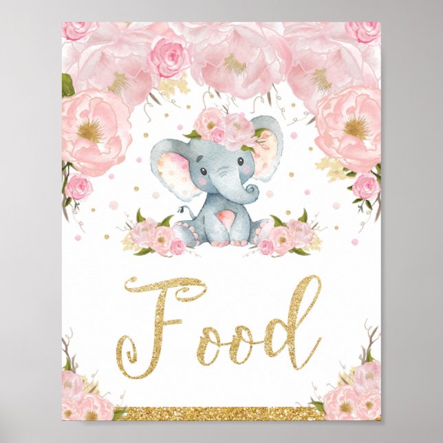Panneau de décoration alimentaire pour Baby Shower (Devant)